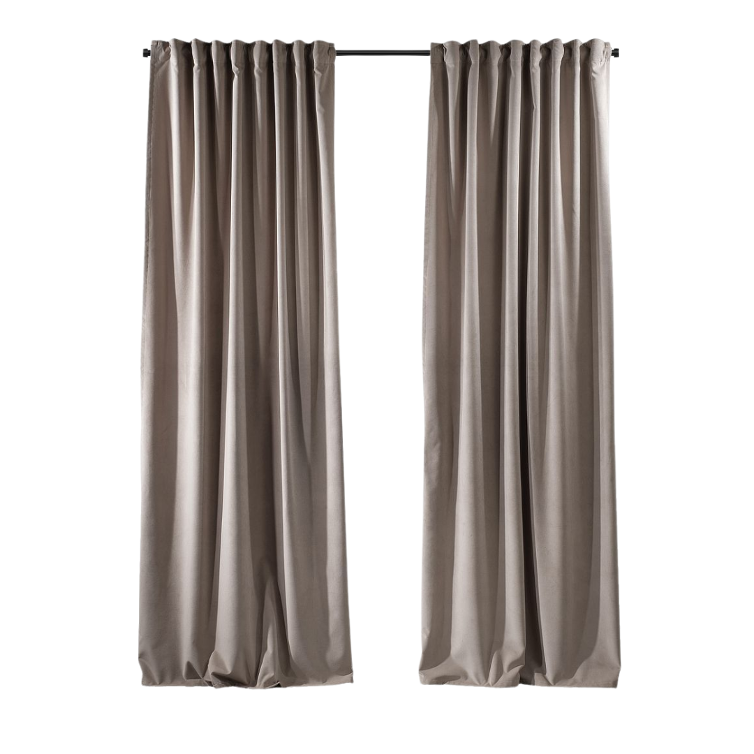 Cortina sin forro o visillo - por paño de 1 mt de ancho